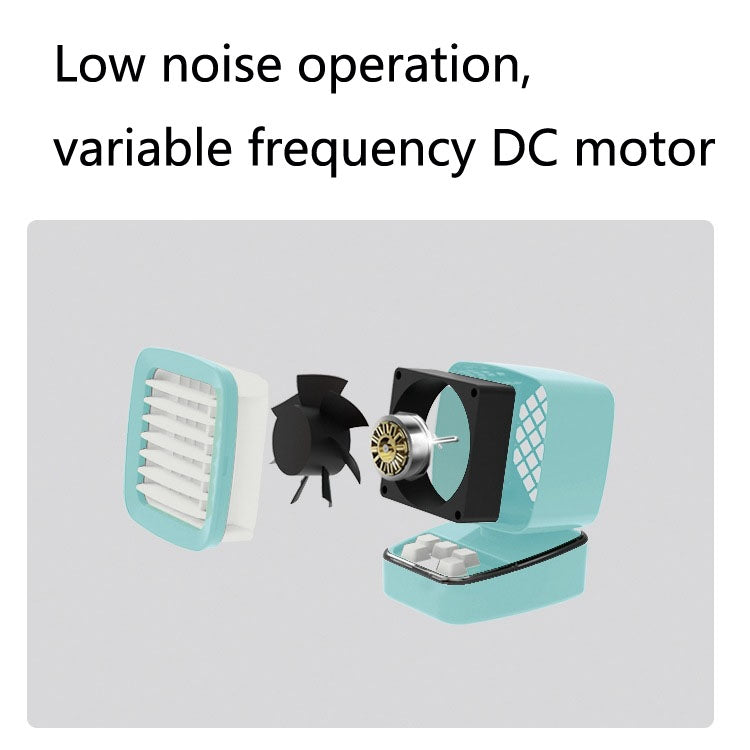 A5 Mini Humidifying Refrigeration Air Conditioning Fan USB Home Desktop Water Cooling Fan(Mint Green) - Electric Fans by PMC TechLife | Online Shopping South Africa | PMC TechLife | Buy Now Pay Later Mobicred