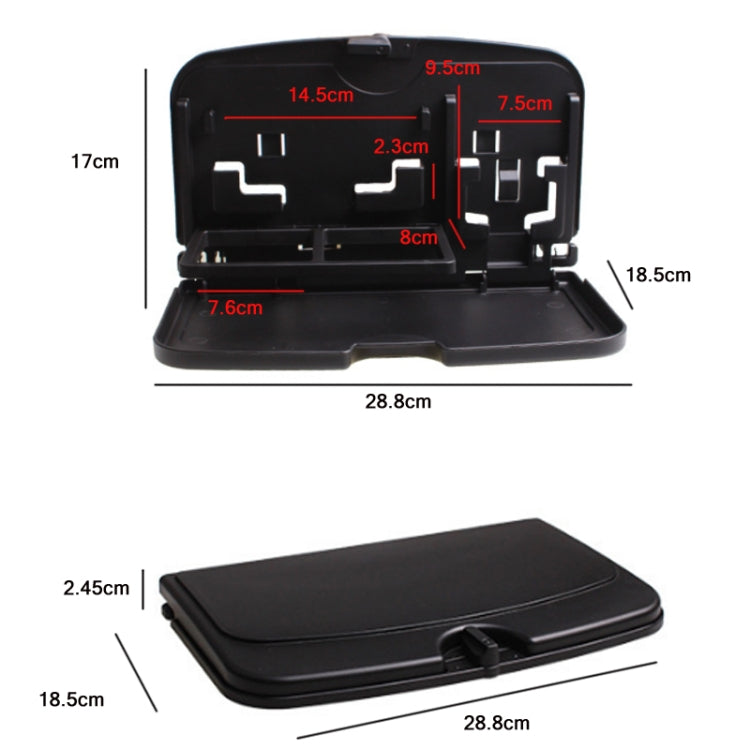 Car Seat Back Sundries And Beverage Storage Tray(Brown) - Car Drink Holders by PMc TechLife | Online Shopping South Africa | PMc TechLife | Buy Now Pay Later Mobicred