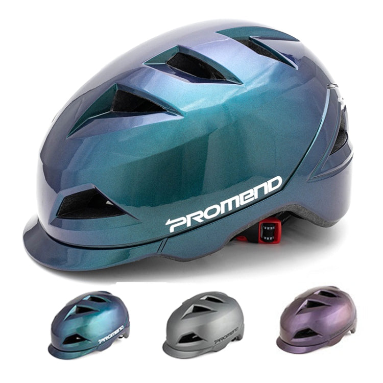 PROMEND 12H19 Summer Cool Motorcycle Riding Half Helmet Helmet Outdoor Off-Road Helmet With Tail Light, Size: Code(Black) - free shipping - PMC TechLife - Order now!