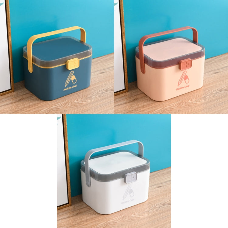 Household Plastic Small Medicine Box Portable Medicine Storage Box, Size: 21.4 x 15.8 x 14.7cm(Grey) - free shipping - PMC TechLife - Order now!