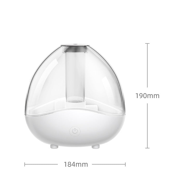 K11 1500ml Transparent Humidifier Household Mute Small Air Purifier Large-Capacity Ultrasonic Humidifier, CN Plug(White) - free shipping - PMC TechLife - Order now!