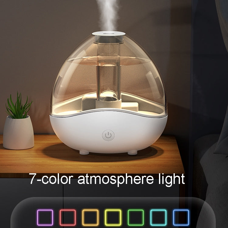 K11 1500ml Transparent Humidifier Household Mute Small Air Purifier Large-Capacity Ultrasonic Humidifier, CN Plug(White) - free shipping - PMC TechLife - Order now!