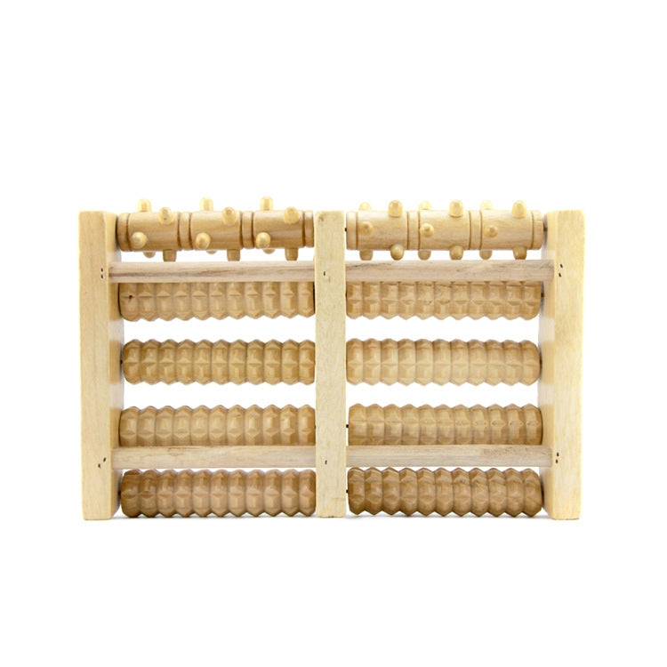 Wooden Roller Massager Small Nails Five-Row Foot Massager(27 x 19 x 4.5cm) - free shipping - PMC TechLife - Order now!