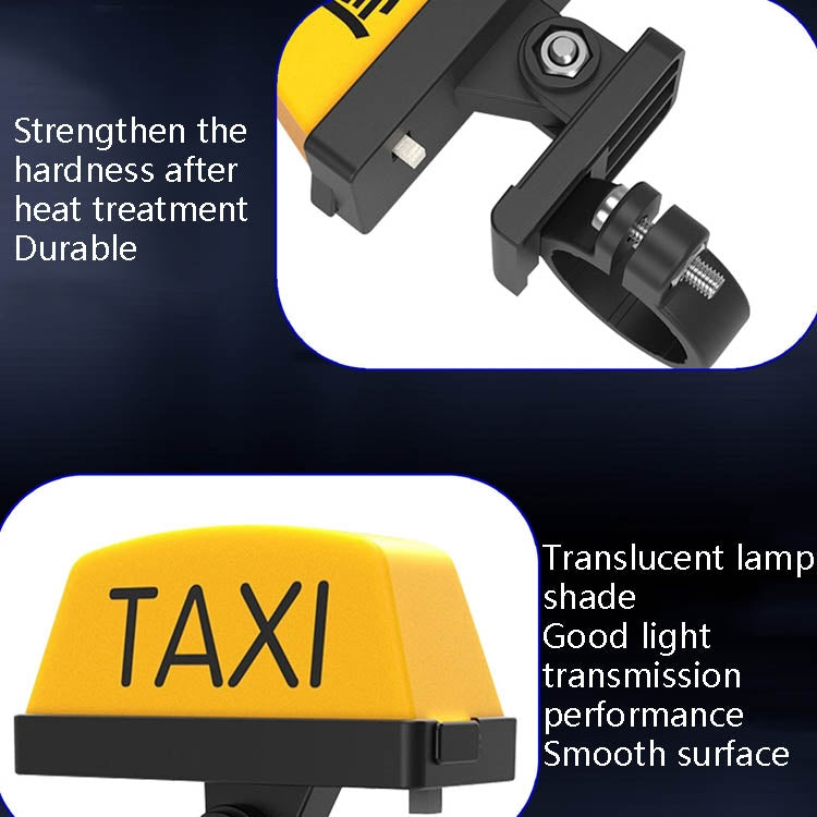 Motorcycle Modified Personality Taxi Motor Light Electric Car Helmet Decorative Warning Light, Specification: Normally Bright(Yellow) - Signal Lights by PMC TechLife | Online Shopping South Africa | PMC TechLife | Buy Now Pay Later Mobicred
