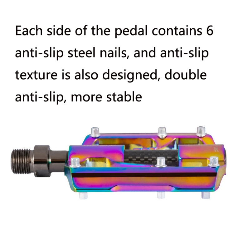 1 Pair PROMEND Three Peilin Bearing Aluminum Alloy CNC Bicycle Colorful Pedal PD-M86CY - free shipping - PMc TechLife - Order now!