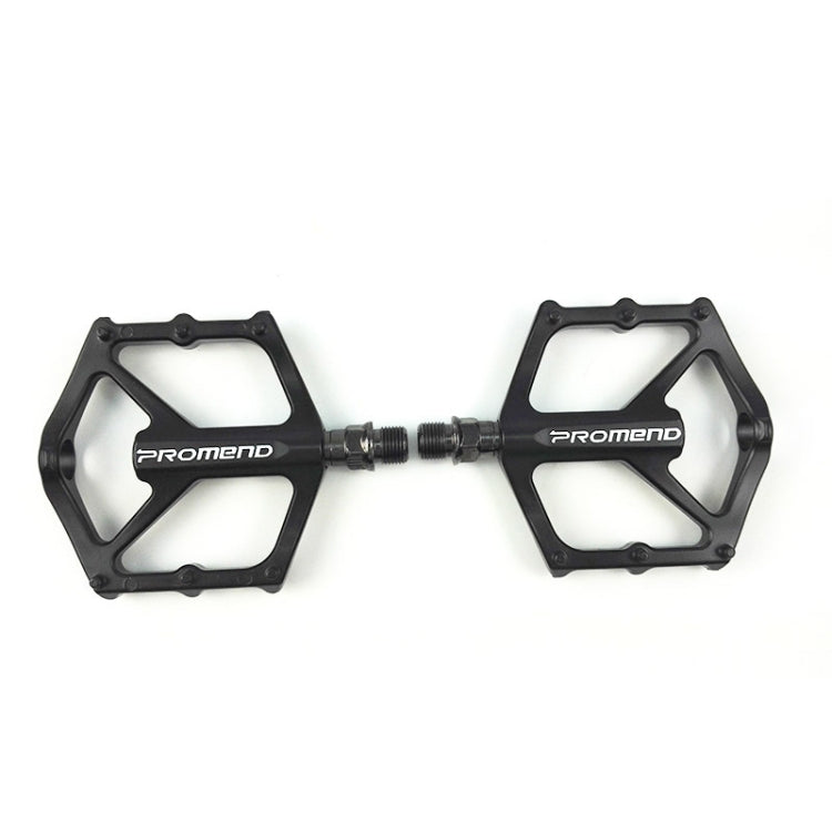 1 Pair PROMEND PD-M46 Bicycle Pedal Aluminum Alloy CNC Bearing Palin Pedal(Black) - Pedals by PROMEND | Online Shopping South Africa | PMc TechLife | Buy Now Pay Later Mobicred