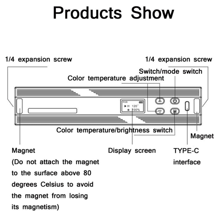 W200 RGB Outdoor Photography Handheld Fill Light LED Atmosphere Stick Light - free shipping - PMC Jewellery - Order now!