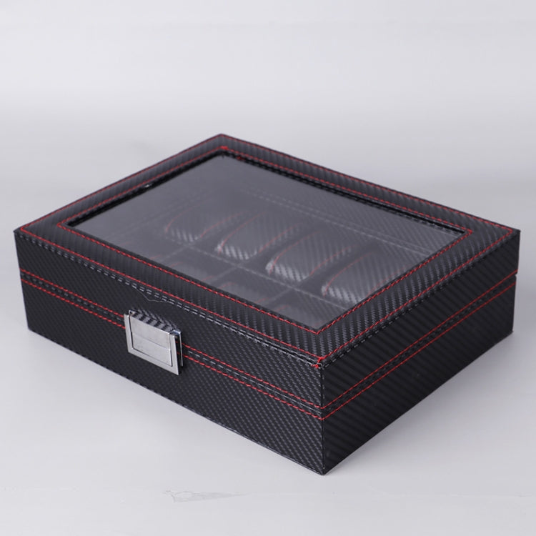 Carbon Fiber PU Leather Watch Box Jewelry Storage Box Packaging Box, Style:  Double-layer - free shipping - PMc TechLife - Order now!