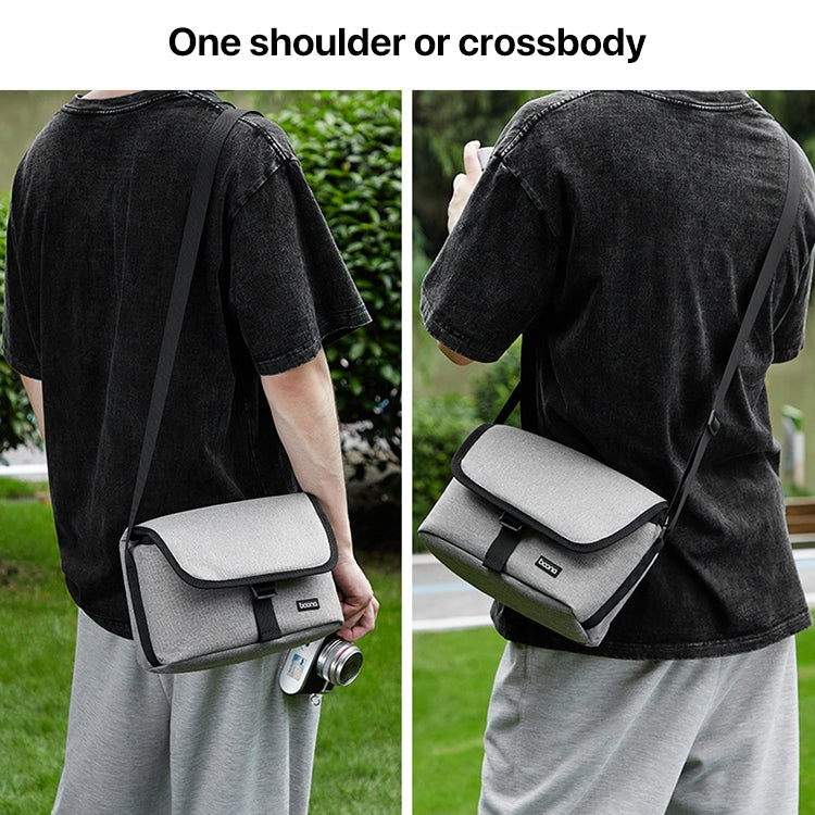 Baona BN-H013 Camera Shoulder Bag SLR Lens Storage Handbag(Light-Thin Black) - free shipping - PMC TechLife - Order now!