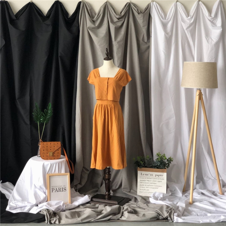 3 x 2.4m Photo Background Cloth Increased Widened Photography Cloth Live Broadcast Solid Color Cloth(Black) - Solid Color by PMC TechLife | Online Shopping South Africa | PMC TechLife | Buy Now Pay Later Mobicred
