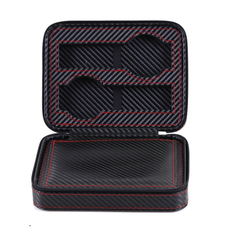 PU Leather Full Carbon Fiber Zipper Watch Bag Watch Storage Display Box, Style:  04 Watch Position - free shipping - PMc TechLife - Order now!