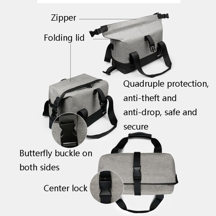 Baona BN-H014 SLR Camera Shoulder Bag Digital Storage Protective Waterproof Bag(Gray) - free shipping - PMC TechLife - Order now!