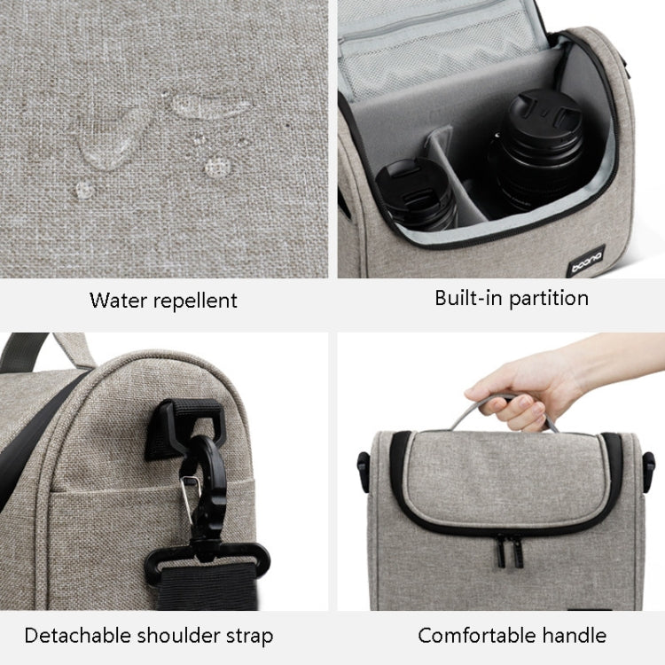 Baona BN-H011 Digital SLR Camera Bag Lens Storage Shoulder Bag(Black) - free shipping - PMC TechLife - Order now!