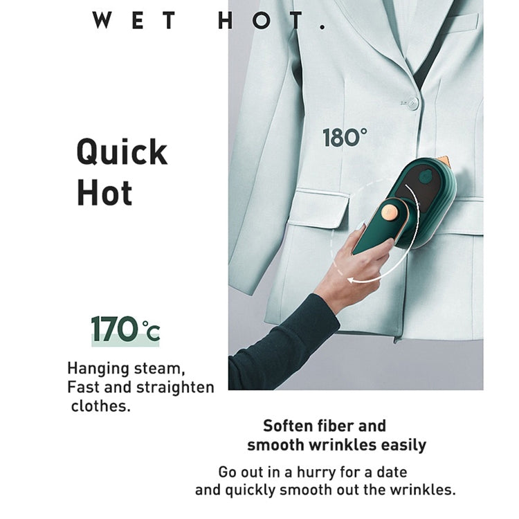 33W Handheld Electric Ironing Machine Rotatable Dry And Wet Garment Steam, Product specifications: EU Plug(Gemstone Green) - free shipping - PMC TechLife - Order now!