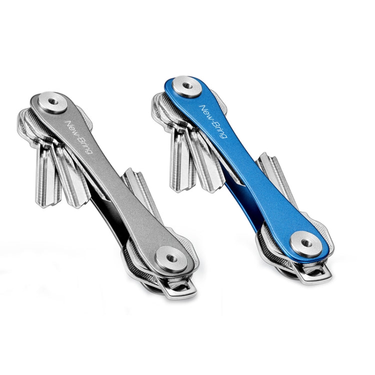 New Bring Mini Keychain Emergency Tool Multifunctional Portable Car Accessories Metal Key Storage Device(Blue Lengthening) - Key Rings by PMC TechLife | Online Shopping South Africa | PMC TechLife | Buy Now Pay Later Mobicred