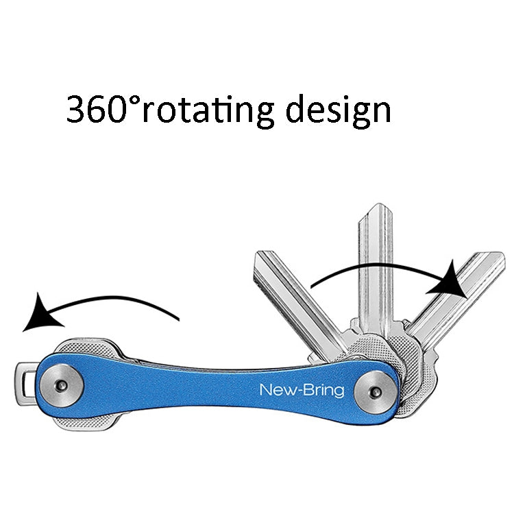 New Bring Mini Keychain Emergency Tool Multifunctional Portable Car Accessories Metal Key Storage Device(Blue Lengthening) - Key Rings by PMC TechLife | Online Shopping South Africa | PMC TechLife | Buy Now Pay Later Mobicred