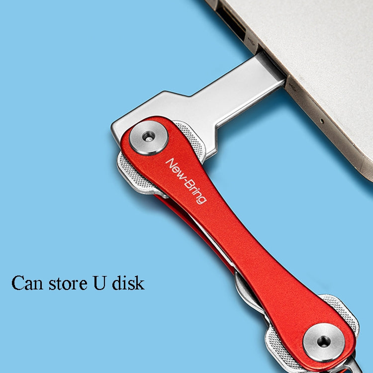 New Bring Mini Keychain Emergency Tool Multifunctional Portable Car Accessories Metal Key Storage Device(Blue Lengthening) - Key Rings by PMC TechLife | Online Shopping South Africa | PMC TechLife | Buy Now Pay Later Mobicred