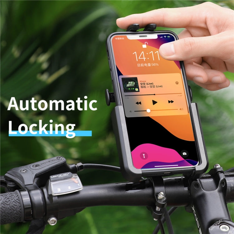 WEST BIKING  Bike Mobile Phone Holder Aluminum 360 Rotatable Electric Bike Scooter Motorcycle Phone Stand,Style: Handlebar Style - Holders by WEST BIKING | Online Shopping South Africa | PMC TechLife | Buy Now Pay Later Mobicred