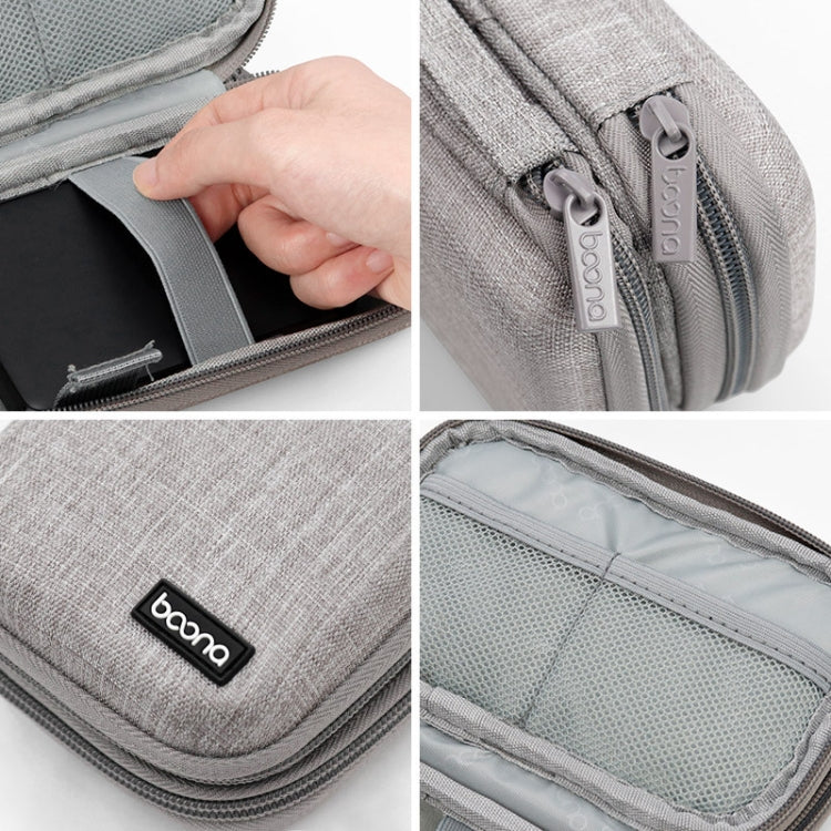 Baona BN-F027 Double-Layer Mobile Hard Disk Storage Bag EVA Hard Shell Hard Disk Protective Cover(Black) - free shipping - PMC Jewellery - Order now!