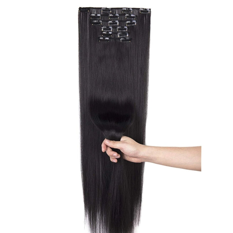 6 In 1 60cm Card Hair Extension Piece 16 Card Long Straight Hair Wig Piece, Color: 7.4H27 - free shipping - PMC TechLife - Order now!