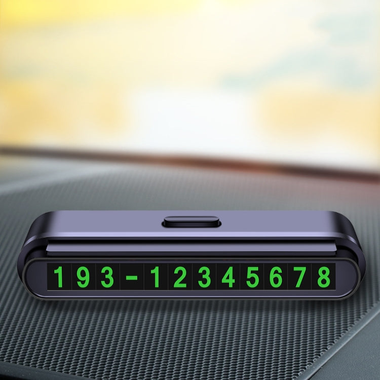 2 PCS One-Click Automatic Hiding Temporary Parking Signs For Cars(Black - Green Numbers) - Parking Card by PMC TechLife | Online Shopping South Africa | PMC TechLife | Buy Now Pay Later Mobicred