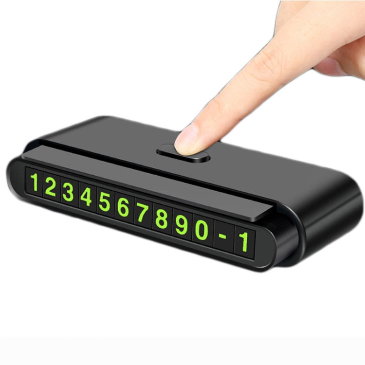 2 PCS One-Click Automatic Hiding Temporary Parking Signs For Cars(White - Green Numbers) - free shipping - PMC TechLife - Order now!