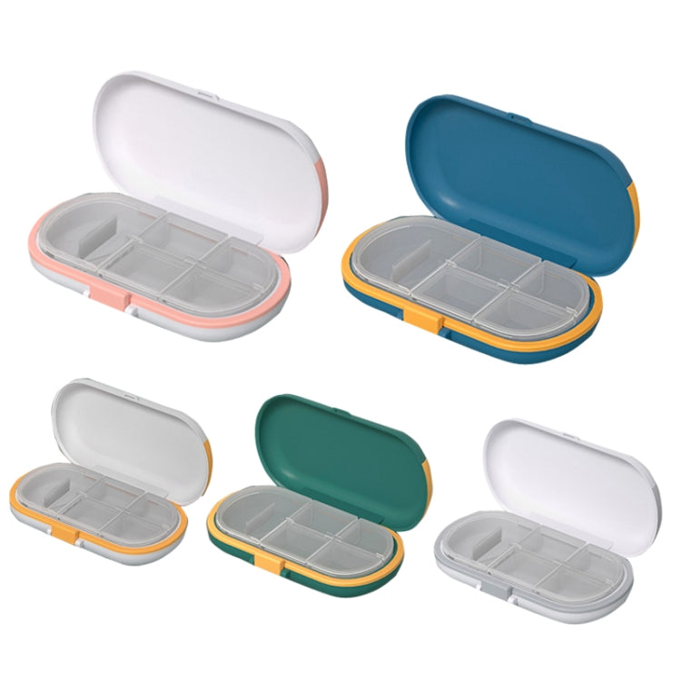 HW073 Portable Cut Medicine Large-capacity Pill Box Compartment Sealed Small Pill Box(Green) - free shipping - PMC TechLife - Order now!