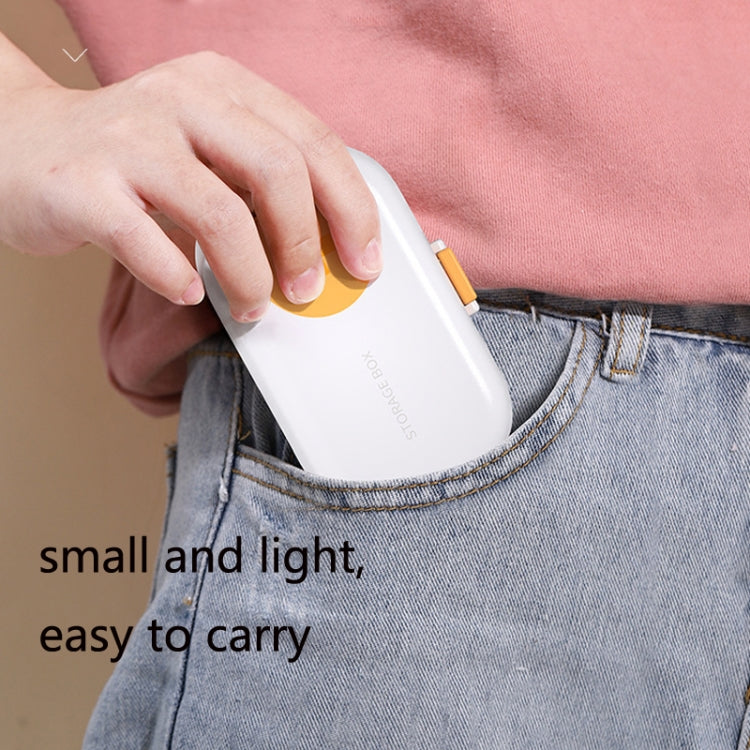 HW073 Portable Cut Medicine Large-capacity Pill Box Compartment Sealed Small Pill Box(Pink) - free shipping - PMC TechLife - Order now!