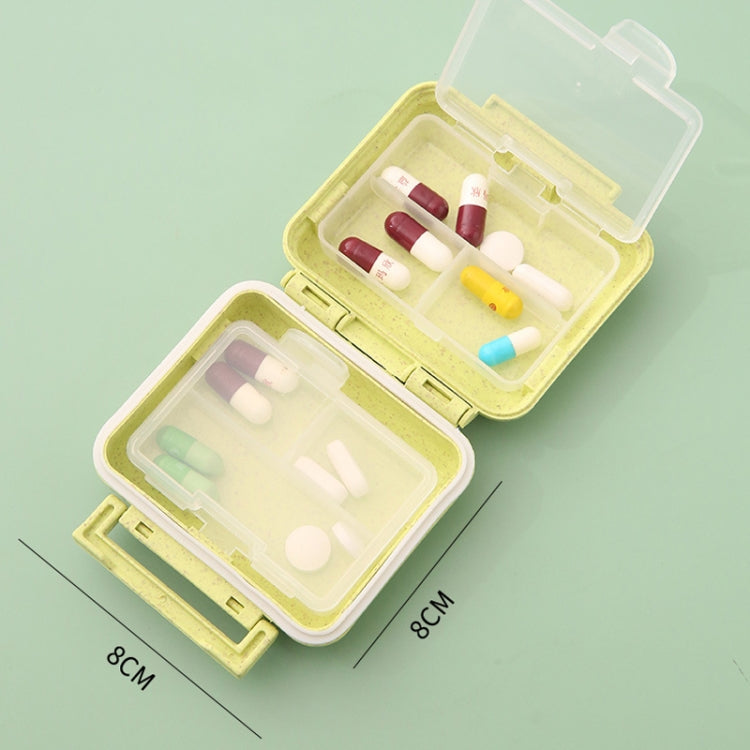 JS0018 Wheat Portable Sealed Pill Box with 6 Compartments For Pill Health Care Box(Beige) - free shipping - PMC TechLife - Order now!