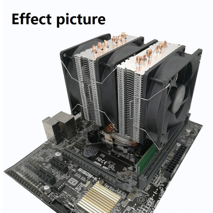 COOL STORM CT-4U-9cm Heat Pipe Dual-Tower CPU Radiator Copper Pipe 9 Cm Fan For Intel/AMD Platform Specification： Aurora Double Fan 3 Line - free shipping - PMC Jewellery - Order now!