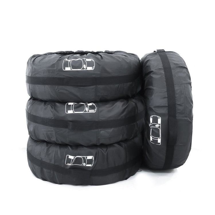 4 in 1 Waterproof Dustproof Sunscreen Car Tire Spare Tire Cover, Size:S (Black) - Aluminum Film PEVA by PMC TechLife | Online Shopping South Africa | PMC TechLife | Buy Now Pay Later Mobicred
