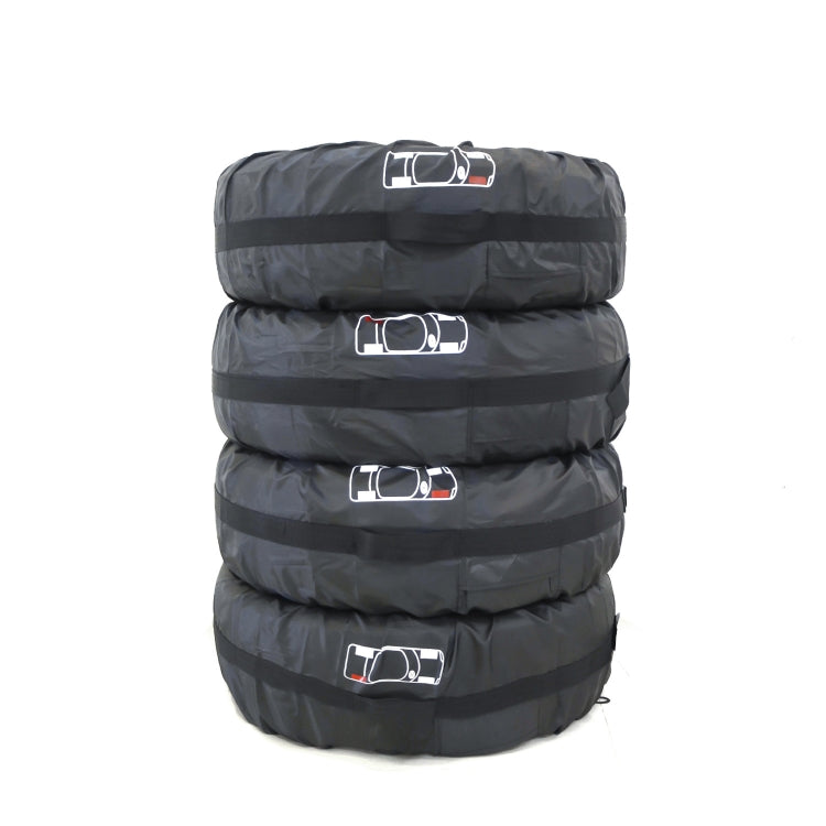 4 in 1 Waterproof Dustproof Sunscreen Car Tire Spare Tire Cover, Size:S (Black) - Aluminum Film PEVA by PMC TechLife | Online Shopping South Africa | PMC TechLife | Buy Now Pay Later Mobicred