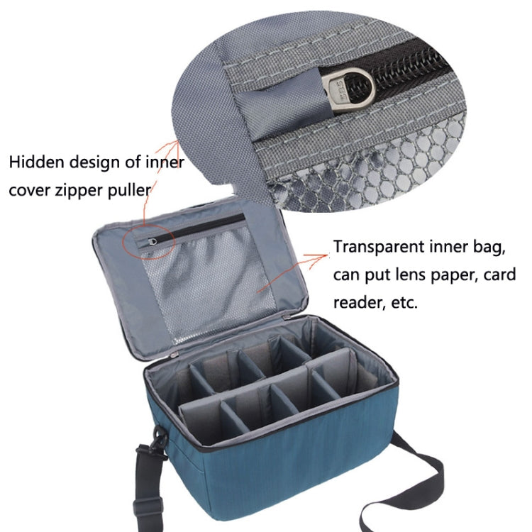 333 SLR Camera Storage Bag Digital Camera Photography Bag(Blue) - Strap Satchel by PMC TechLife | Online Shopping South Africa | PMC TechLife | Buy Now Pay Later Mobicred