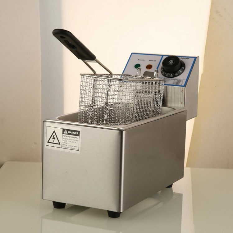 4L Electrician Fryer Home Desktop Single Cylinder Small Electric Fryer, EU Plug - free shipping - PMC TechLife - Order now!