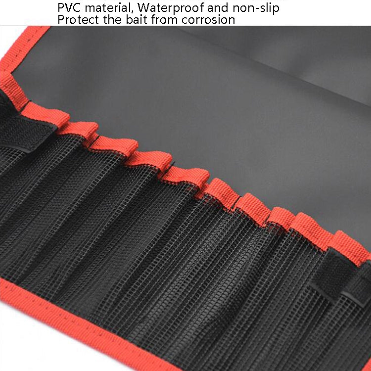 Road Sub-Bait Tool Bag Fishing Accessories Portable Storage Bag Waterproof Foldable Lead Fish Bag(Red Black) - Storage Boxes & Storage Bags by PMC TechLife | Online Shopping South Africa | PMC TechLife | Buy Now Pay Later Mobicred