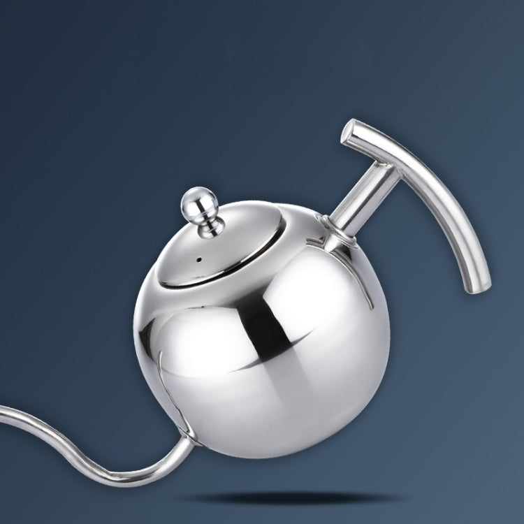 Hand Flush Pot Mocha Coffee Pot Stainless Steel Coffee Pot European Style Stainless Steel Teapot With Strainer, Capacity: 1L(Silver) - free shipping - PMC TechLife - Order now!