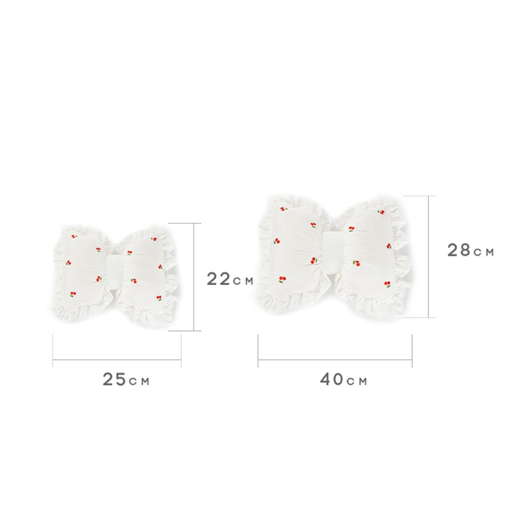 Bow Car Head Pillow Car Seat Neck Pillow Comfortable Cotton Car Supplies, Colour: Cherry Headrest - Seat Accessories by PMC TechLife | Online Shopping South Africa | PMC TechLife | Buy Now Pay Later Mobicred