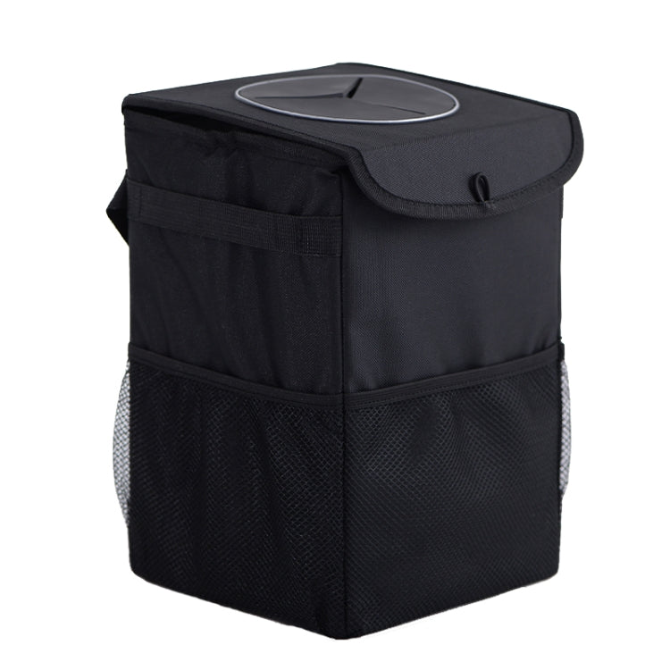 With Cover Car Trash Can Foldable Car Chair Back Trash Can Waterproof Box, Size: 15 x 15 x 25cm(Black) - Stowing Tidying by PMC TechLife | Online Shopping South Africa | PMC TechLife | Buy Now Pay Later Mobicred
