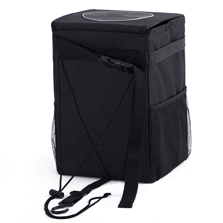 With Cover Car Trash Can Foldable Car Chair Back Trash Can Waterproof Box, Size: 20 x 20 x 30cm(Black) - Stowing Tidying by PMC Jewellery | Online Shopping South Africa | PMC Jewellery | Buy Now Pay Later Mobicred