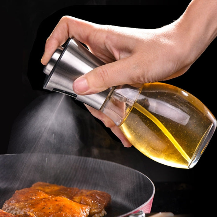 200ml Stainless Steel Glass Bottle Barbecue Cooking Seasoning Oil Pot Sprayer Oil Injection Kettle Oil Spray Bottle - Condiment Bottles & Hip Flasks by PMC TechLife | Online Shopping South Africa | PMC TechLife
