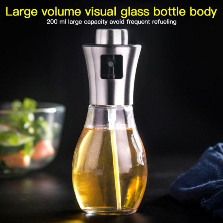 200ml Stainless Steel Glass Bottle Barbecue Cooking Seasoning Oil Pot Sprayer Oil Injection Kettle Oil Spray Bottle - Condiment Bottles & Hip Flasks by PMC TechLife | Online Shopping South Africa | PMC TechLife