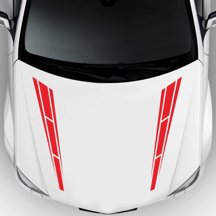 D-1037 Striped Car Sticker Car Side Door Cover Rearview Mirror Combination Sticker(Red) - Decorative Sticker by PMC Jewellery | Online Shopping South Africa | PMC Jewellery | Buy Now Pay Later Mobicred