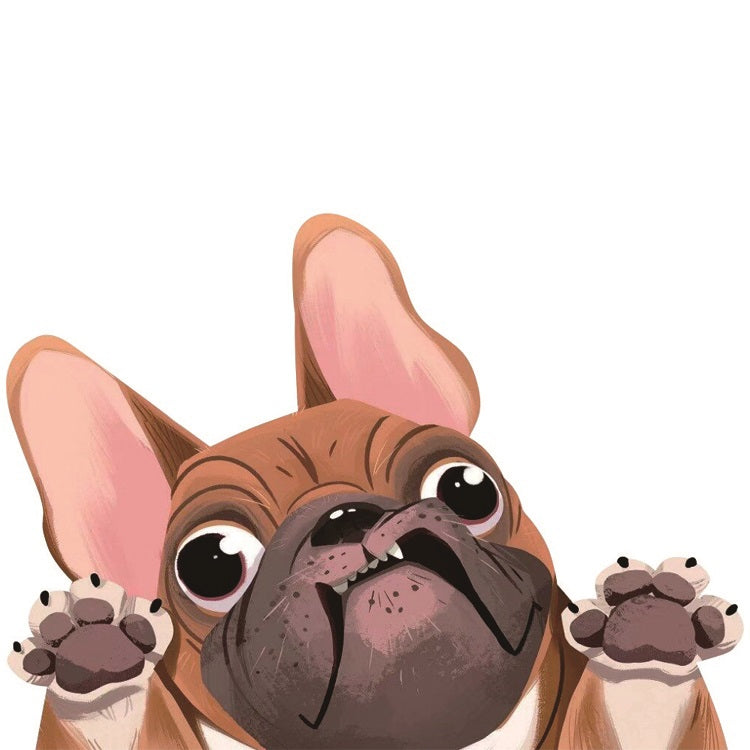 3 PCS D-840 Three-Dimensional Personalized Graphic Car Sticker Puppy Cartoon Colorful Vinyl Decals For Car Windows(C) - Decorative Sticker by PMC TechLife | Online Shopping South Africa | PMC TechLife | Buy Now Pay Later Mobicred