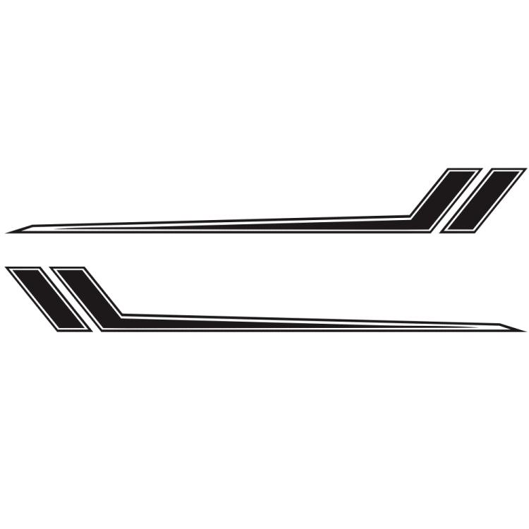 D-716 Car Striped Vinyl Body Stickers Personalized Modification Car Sticker(Black) - Decorative Sticker by PMC TechLife | Online Shopping South Africa | PMC TechLife | Buy Now Pay Later Mobicred