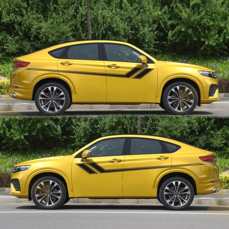 D-716 Car Striped Vinyl Body Stickers Personalized Modification Car Sticker(Black) - Decorative Sticker by PMC TechLife | Online Shopping South Africa | PMC TechLife | Buy Now Pay Later Mobicred