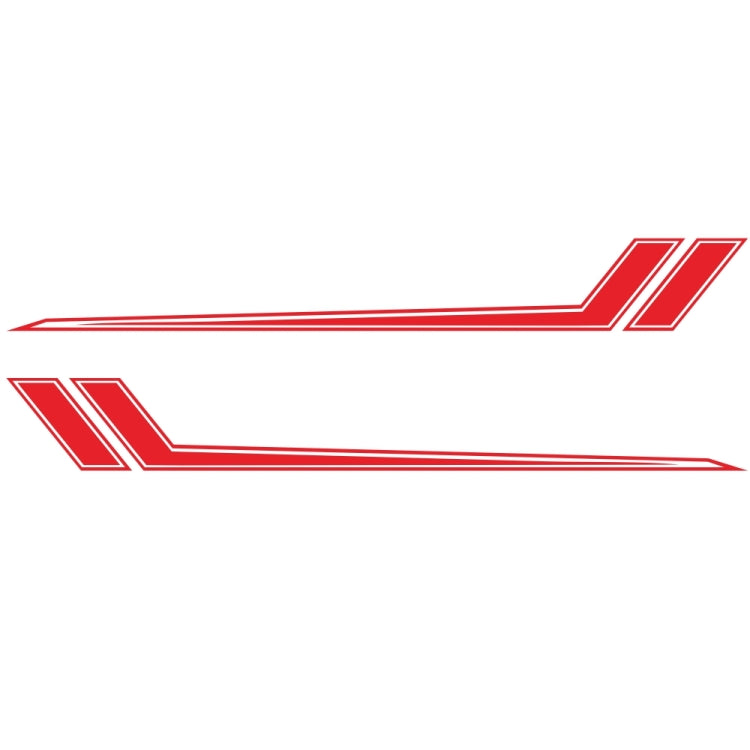 D-716 Car Striped Vinyl Body Stickers Personalized Modification Car Sticker(Red) - Decorative Sticker by PMC TechLife | Online Shopping South Africa | PMC TechLife | Buy Now Pay Later Mobicred