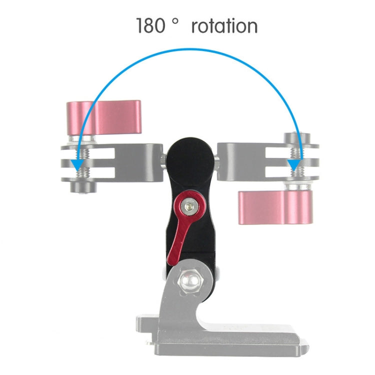 Aluminium Alloy 360 Degree Rotating Mount Adapter Adjustable Arm Connector for GoPro Hero11 Black / HERO10 Black /9 Black /8 Black /7 /6 /5 /5 Session /4 Session /4 /3+ /3 /2 /1, DJI Osmo Action and Other Action Cameras(Blue) - Helmet Mount by PMC TechLife | Online Shopping South Africa | PMC TechLife | Buy Now Pay Later Mobicred
