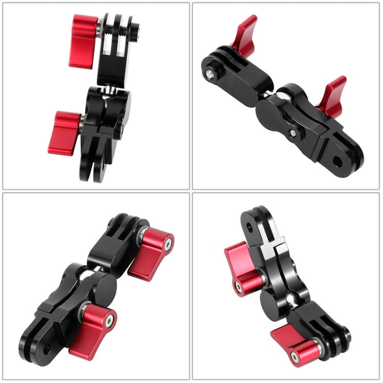 Aluminium Alloy 360 Degree Rotating Mount Adapter Adjustable Arm Connector for GoPro Hero11 Black / HERO10 Black /9 Black /8 Black /7 /6 /5 /5 Session /4 Session /4 /3+ /3 /2 /1, DJI Osmo Action and Other Action Cameras(Blue) - Helmet Mount by PMC TechLife | Online Shopping South Africa | PMC TechLife | Buy Now Pay Later Mobicred