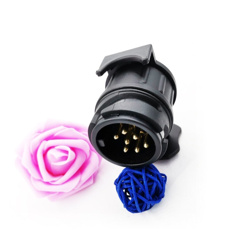 2 PCS VS1130E-M 13 Turn 7 Core Mini Converted Head Trailer RV Connector EU Plug - Terminal connectors by PMC TechLife | Online Shopping South Africa | PMC TechLife | Buy Now Pay Later Mobicred