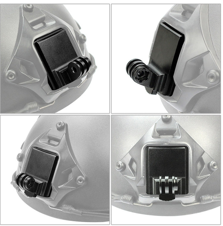 Classic Version Helmet Base Adapter Fixed Mount Hunting CS NVG Bracket for GoPro Hero11 Black / HERO10 Black /9 Black /8 Black /7 /6 /5 /5 Session /4 Session /4 /3+ /3 /2 /1, DJI Osmo Action and Other Action Cameras - Helmet Mount by PMC TechLife | Online Shopping South Africa | PMC TechLife | Buy Now Pay Later Mobicred